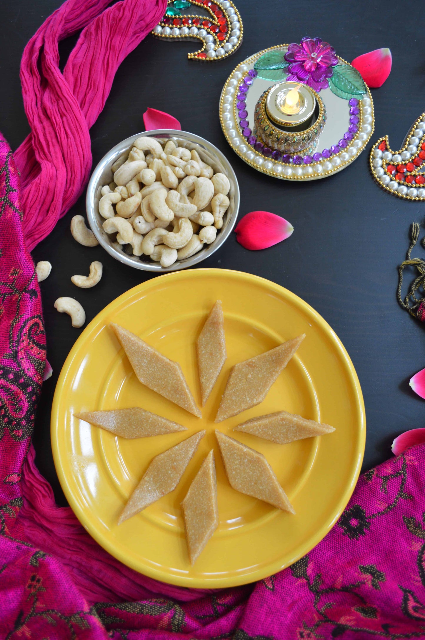 Homemade Kaju Barfi