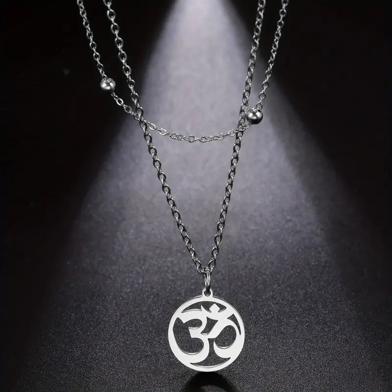 OM Yoga Symbol Round Necklaces