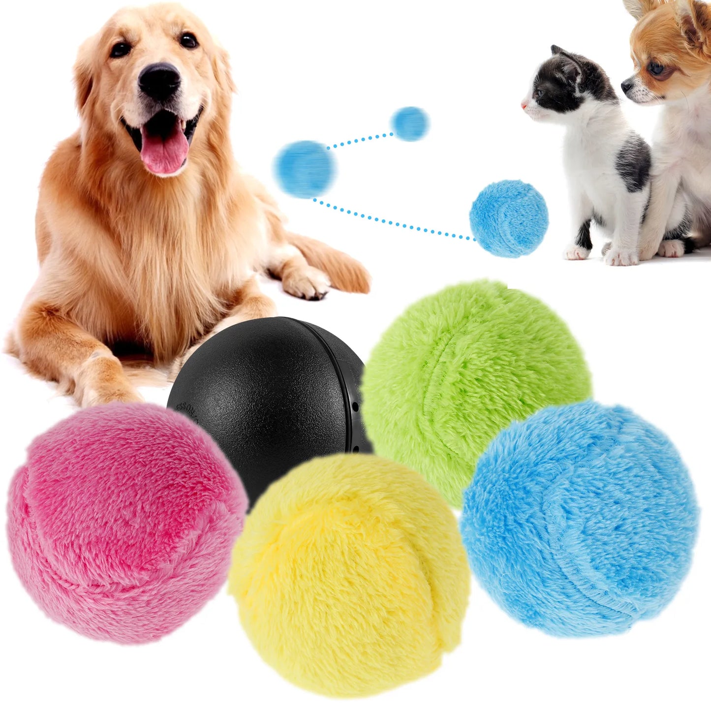 Plush Automatic Interactive Ball